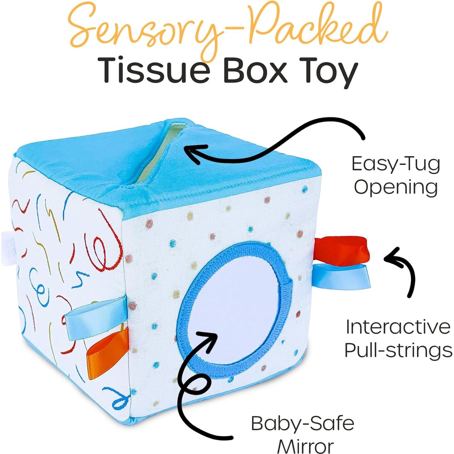 Juguete Sensorial de Tela Quiggly para Bebés 6-12 Meses