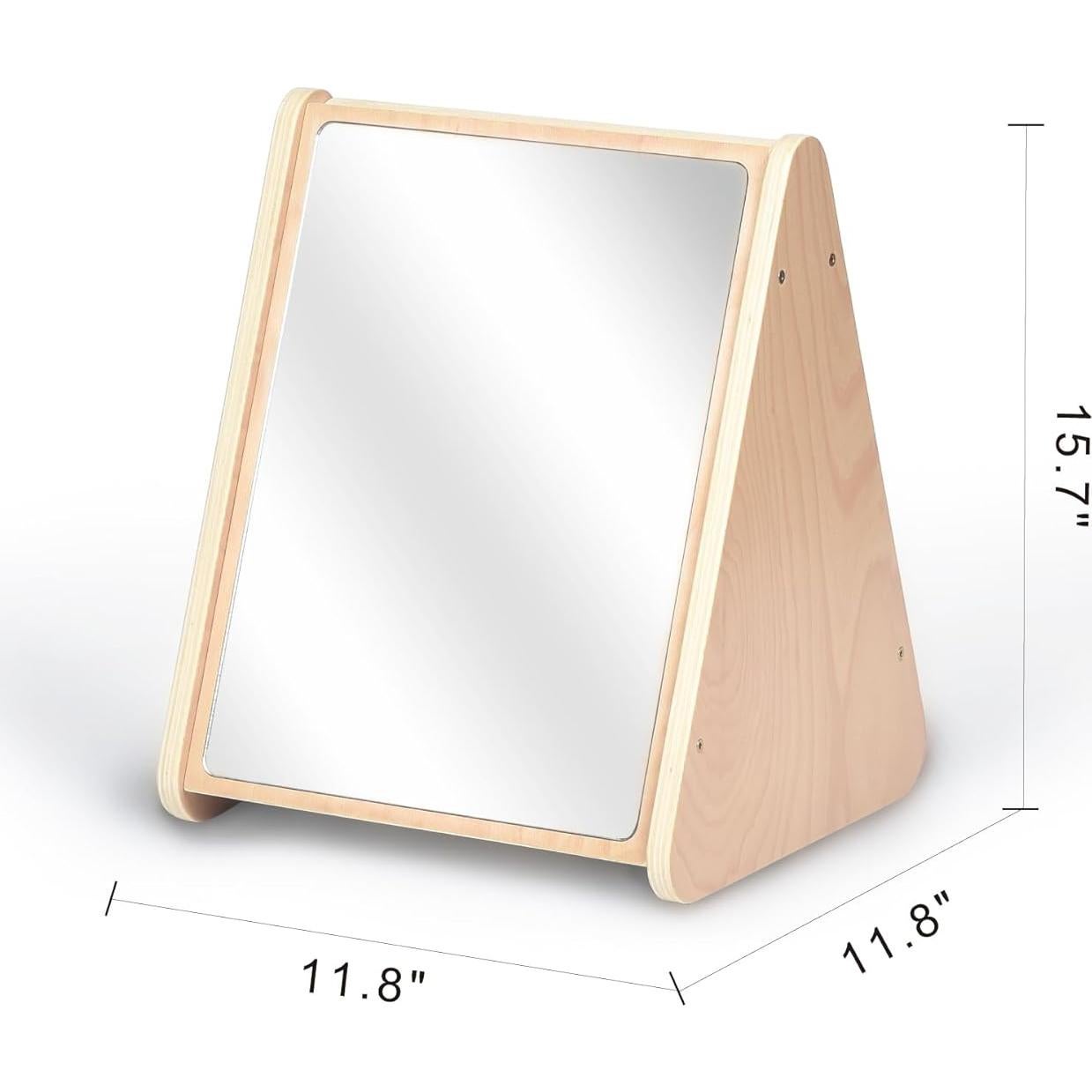 Espejo Doble Lado KRAND para Bebés con Tarjetas Visuales