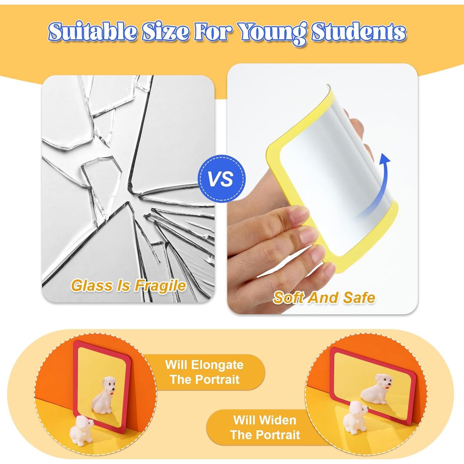 Espejos Irrompibles Dandat para Niños 10 Piezas 15x10 cm