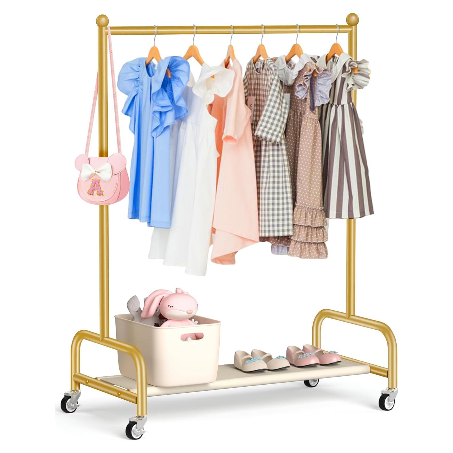 Rack de Disfraces para Niños SLEEPING LAMB Dorado 114 cm