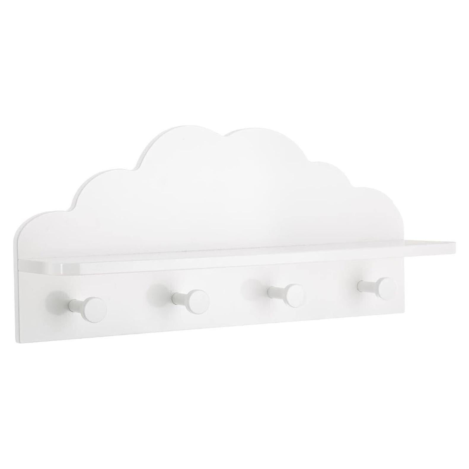 Perchero Infantil Nube Blanco WELL HOME 48x22 cm