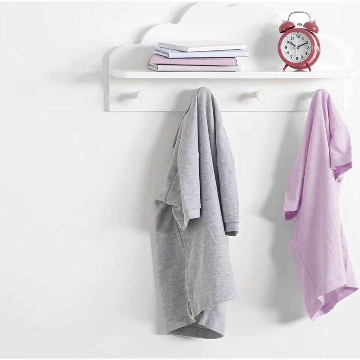 Perchero Infantil Nube Blanco WELL HOME 48x22 cm