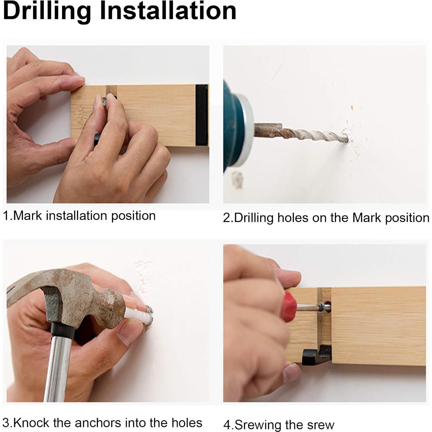 Perchero de pared KYSMOTIC rosa 4 ganchos minimalista