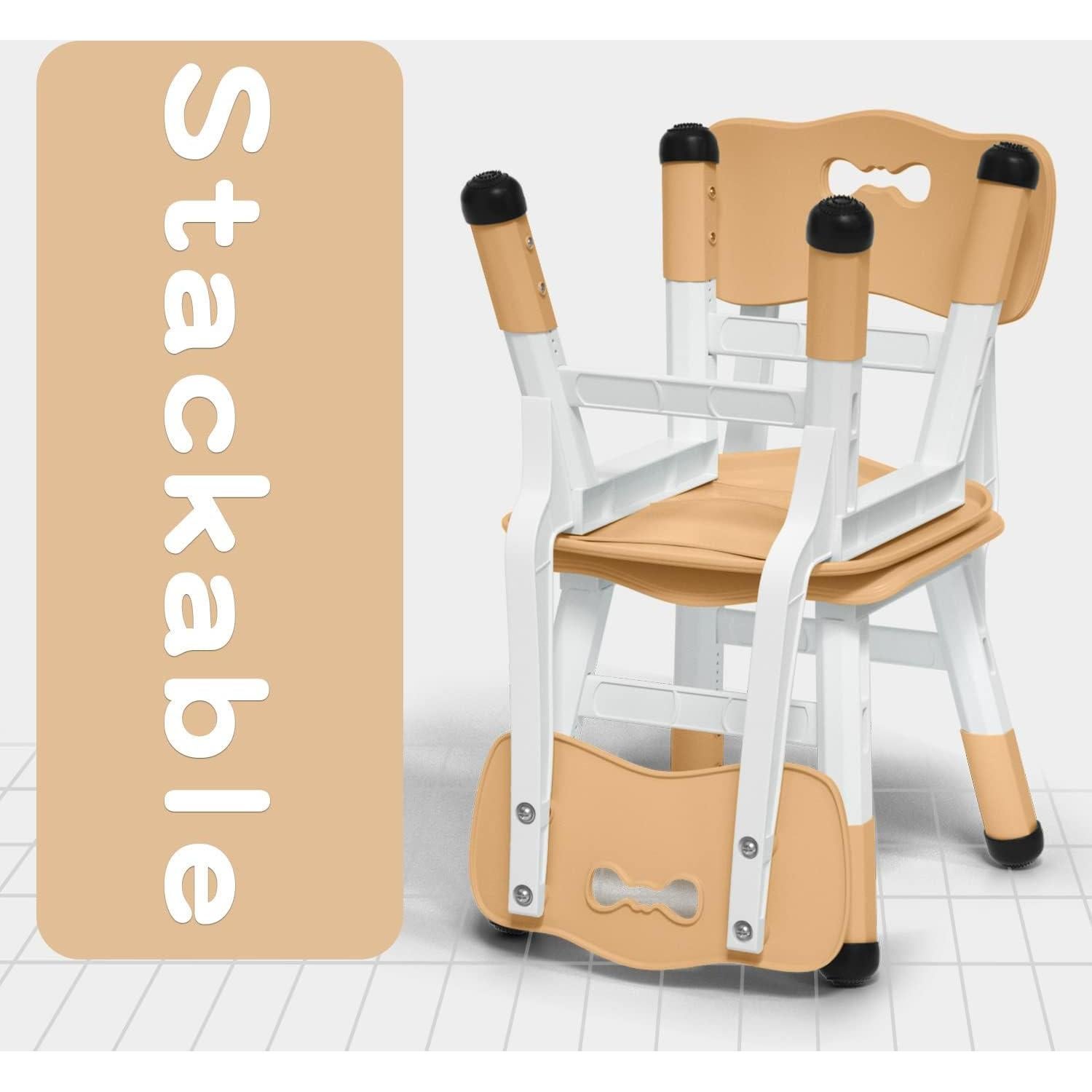 Sillas Ajustables para Niños WHY TOYS 2-Pack Beige 3 Niveles