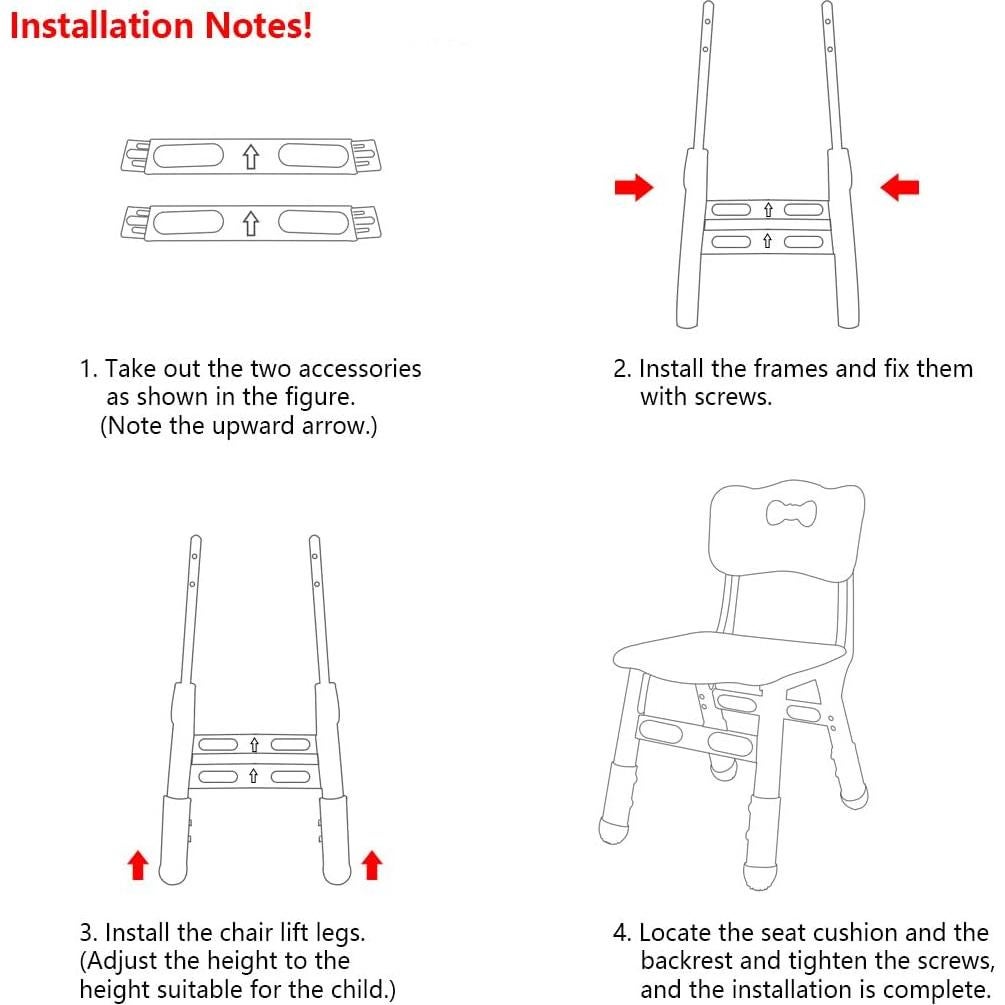 Sillas Ajustables para Niños WHY TOYS 2-Pack Beige 3 Niveles