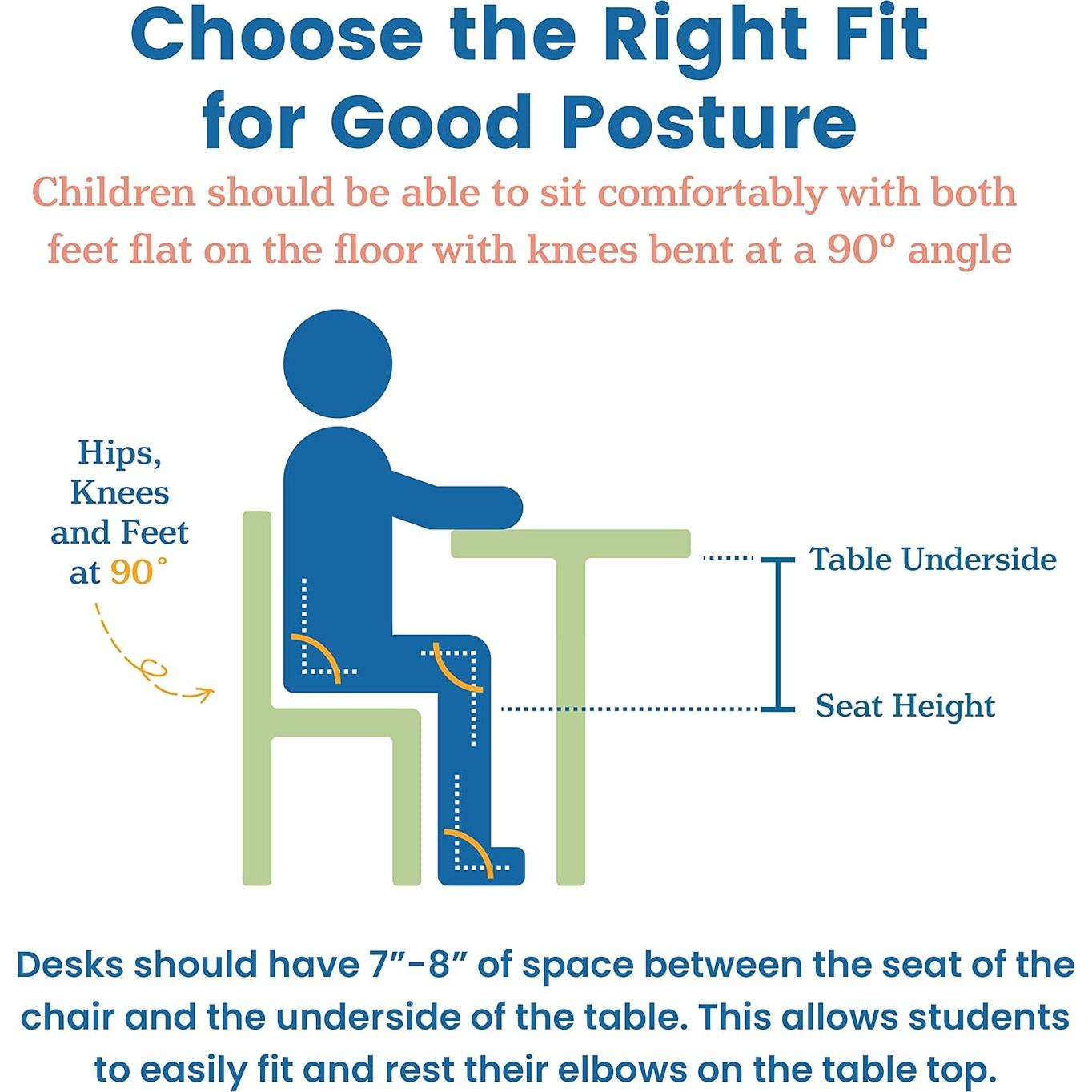 Sillas de Respaldo de Escalera ECR4Kids, Madera Caucho, Paquete de 2