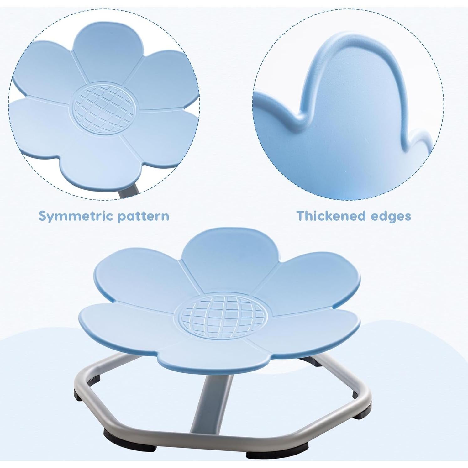 Silla Giratoria Sensorial Robotime para Niños Azul 50x50cm