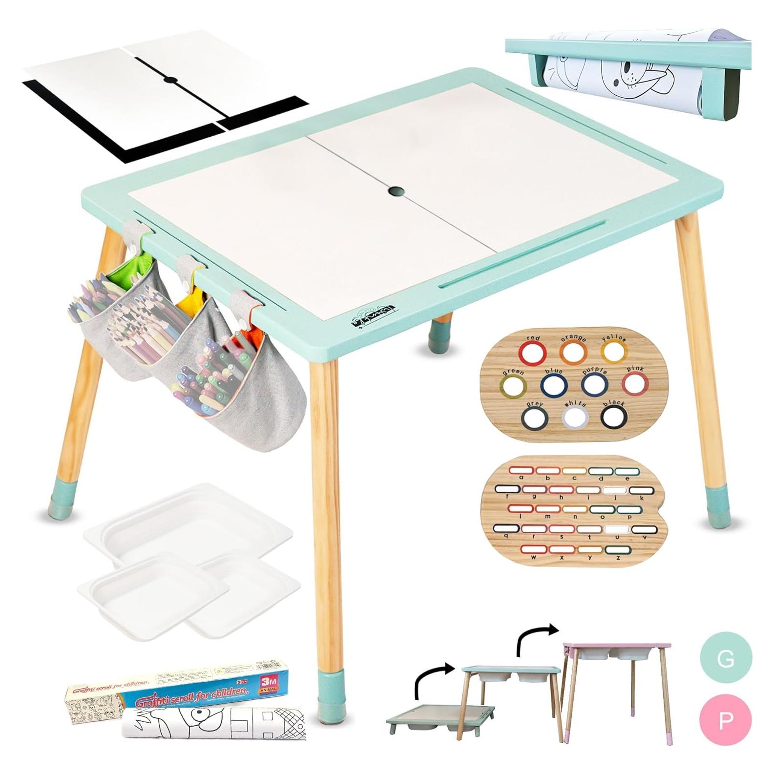 Mesa Sensorial Twinkle Little Toes Verde con Accesorios