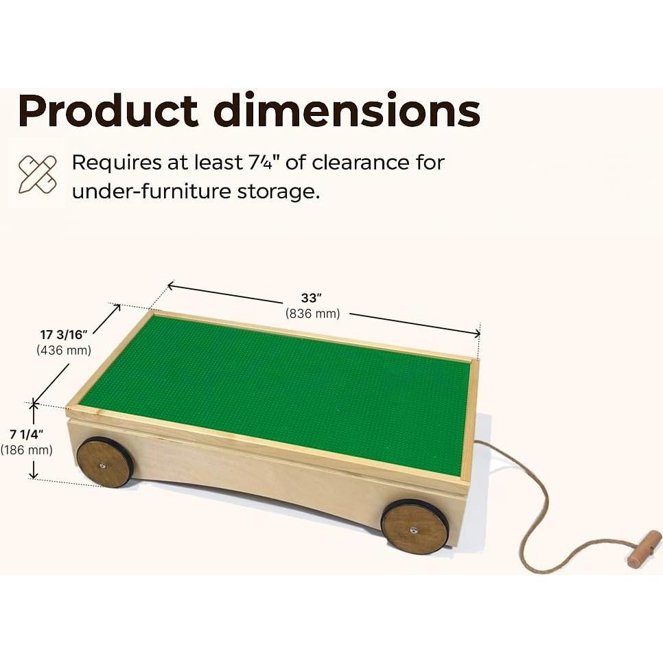 Mesa de Actividades Multifuncional Nestory 83.8x43.7cm Madera Montessori