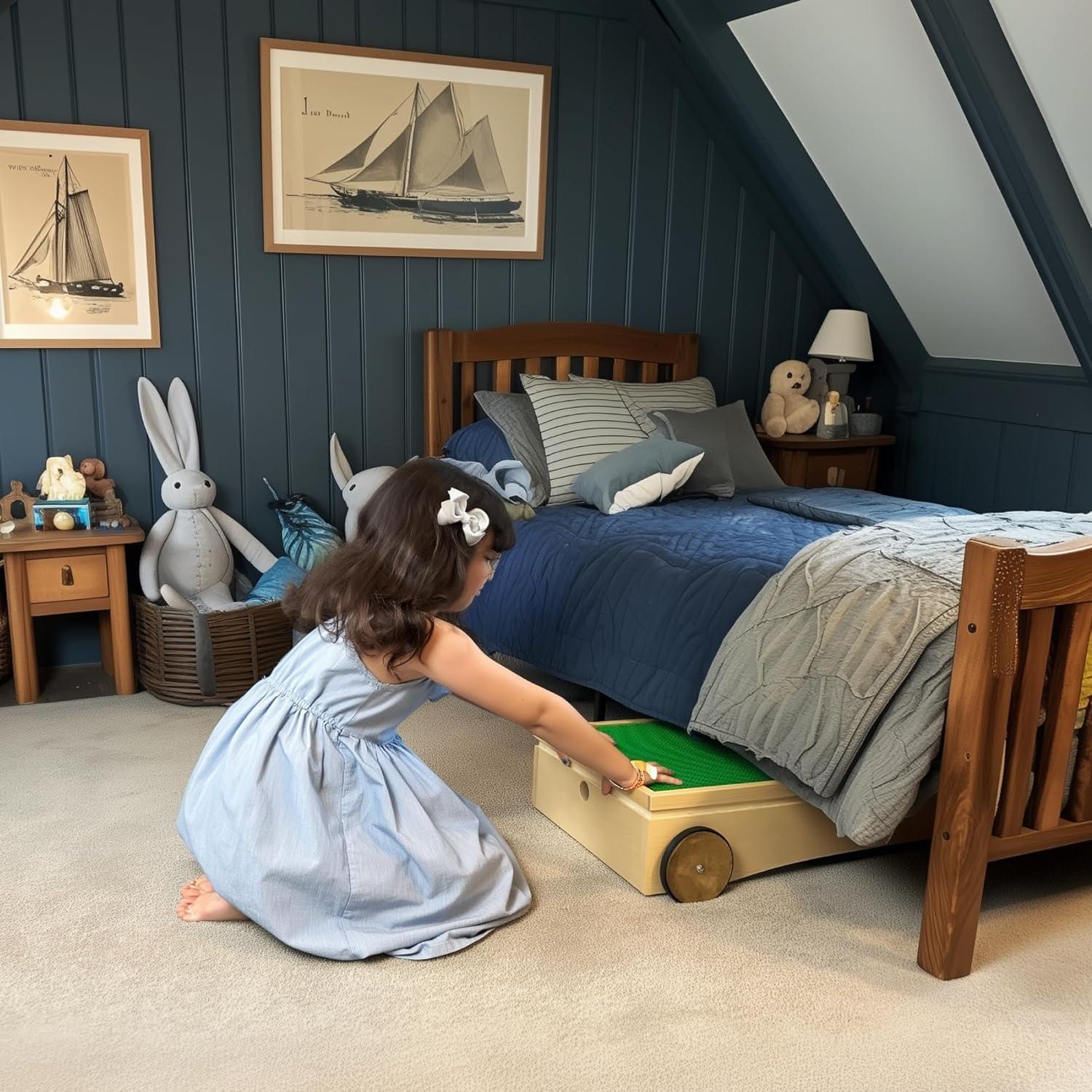 Mesa de Actividades Multifuncional Nestory 83.8x43.7cm Madera Montessori