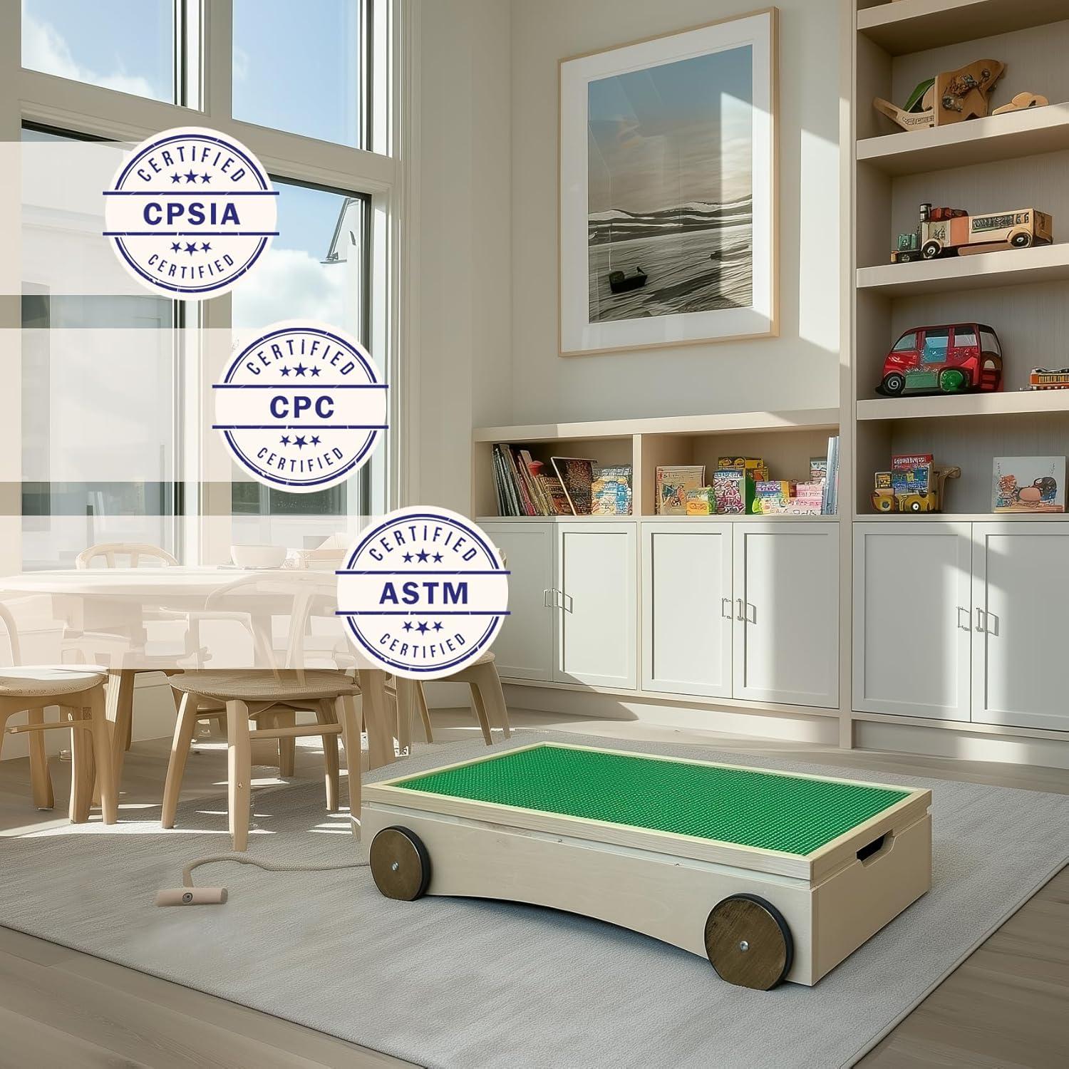 Mesa de Actividades Multifuncional Nestory 83.8x43.7cm Madera Montessori