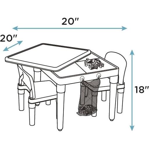 Conjunto de Mesa y Sillas para Niños Tot Tutors - 2-en-1