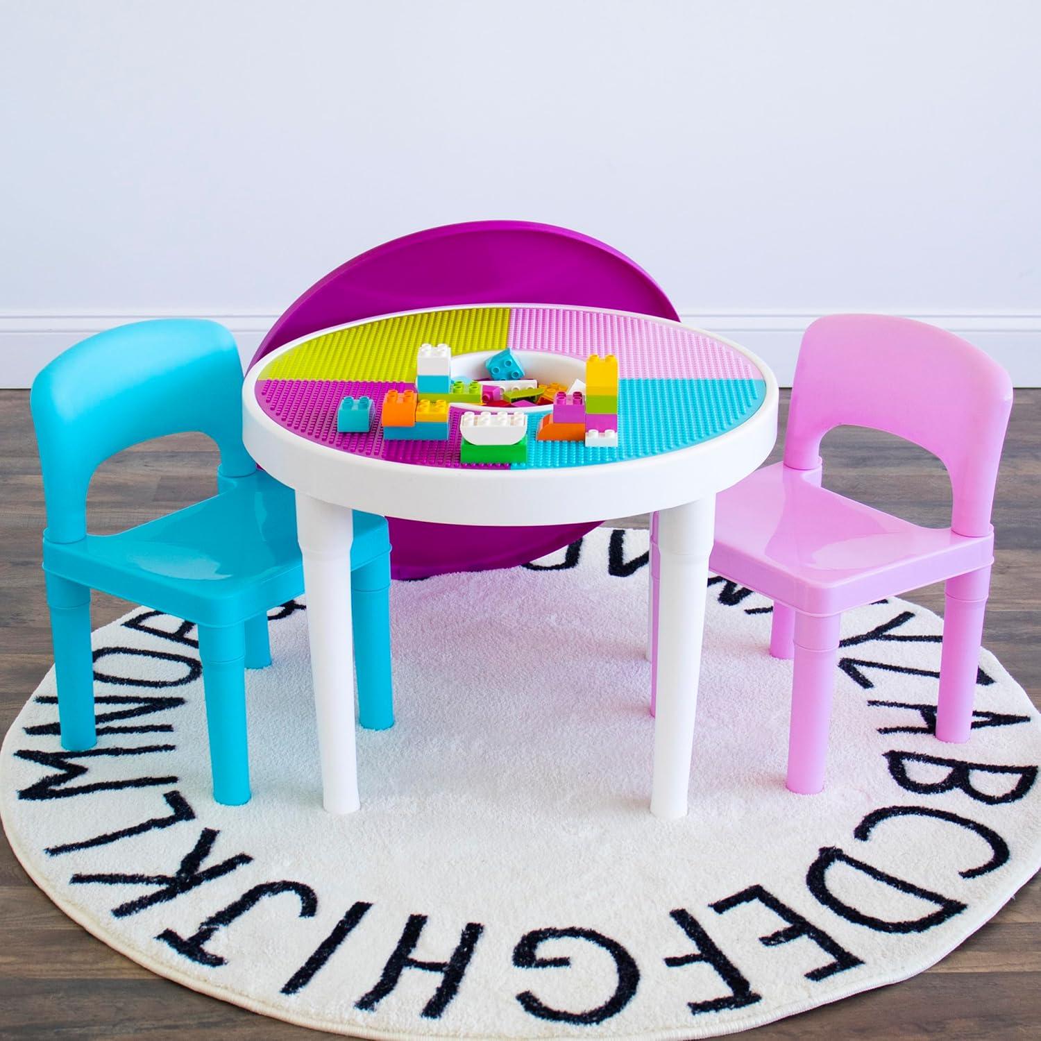 Juego de Mesa y Sillas para Niños Humble Crew 2-en-1 Plástico