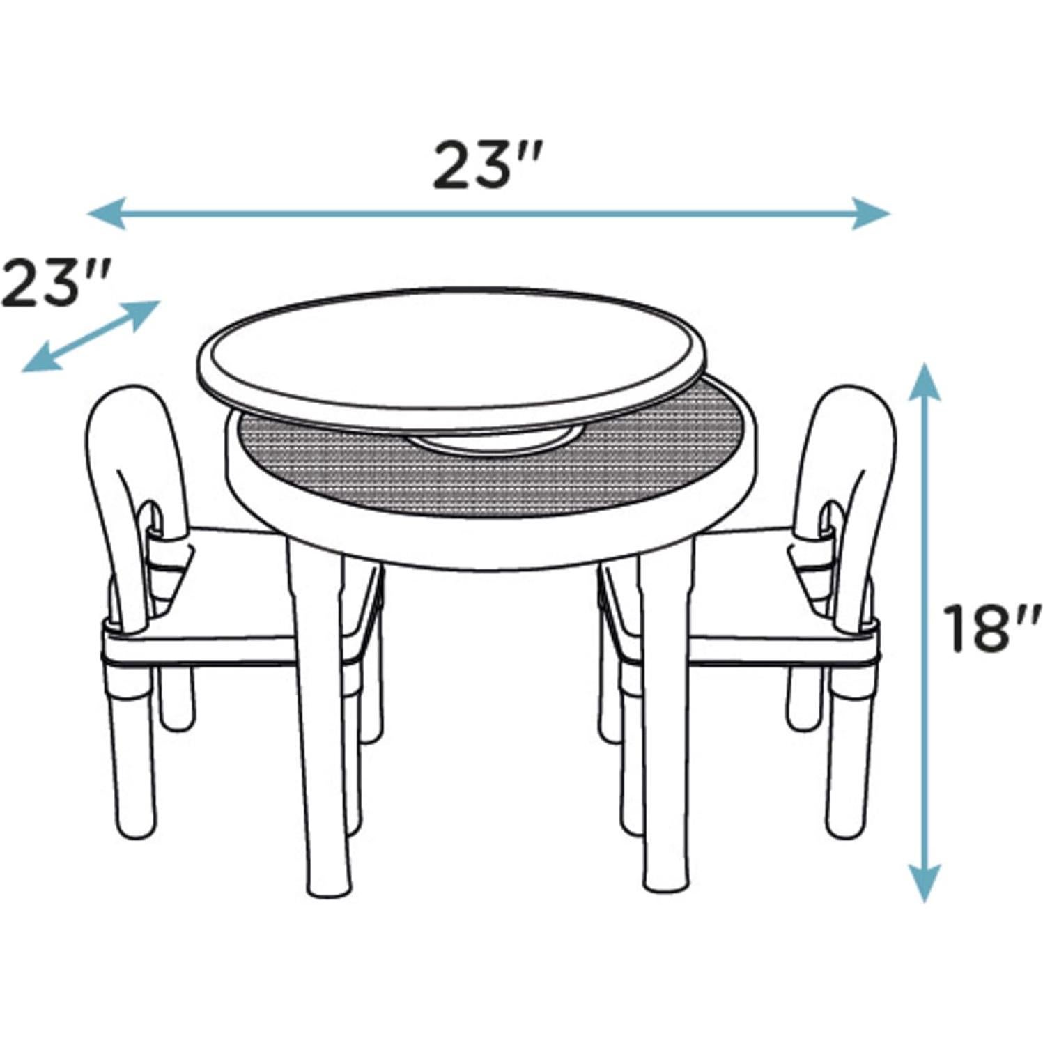 Juego de Mesa y Sillas para Niños Humble Crew 2-en-1 Plástico