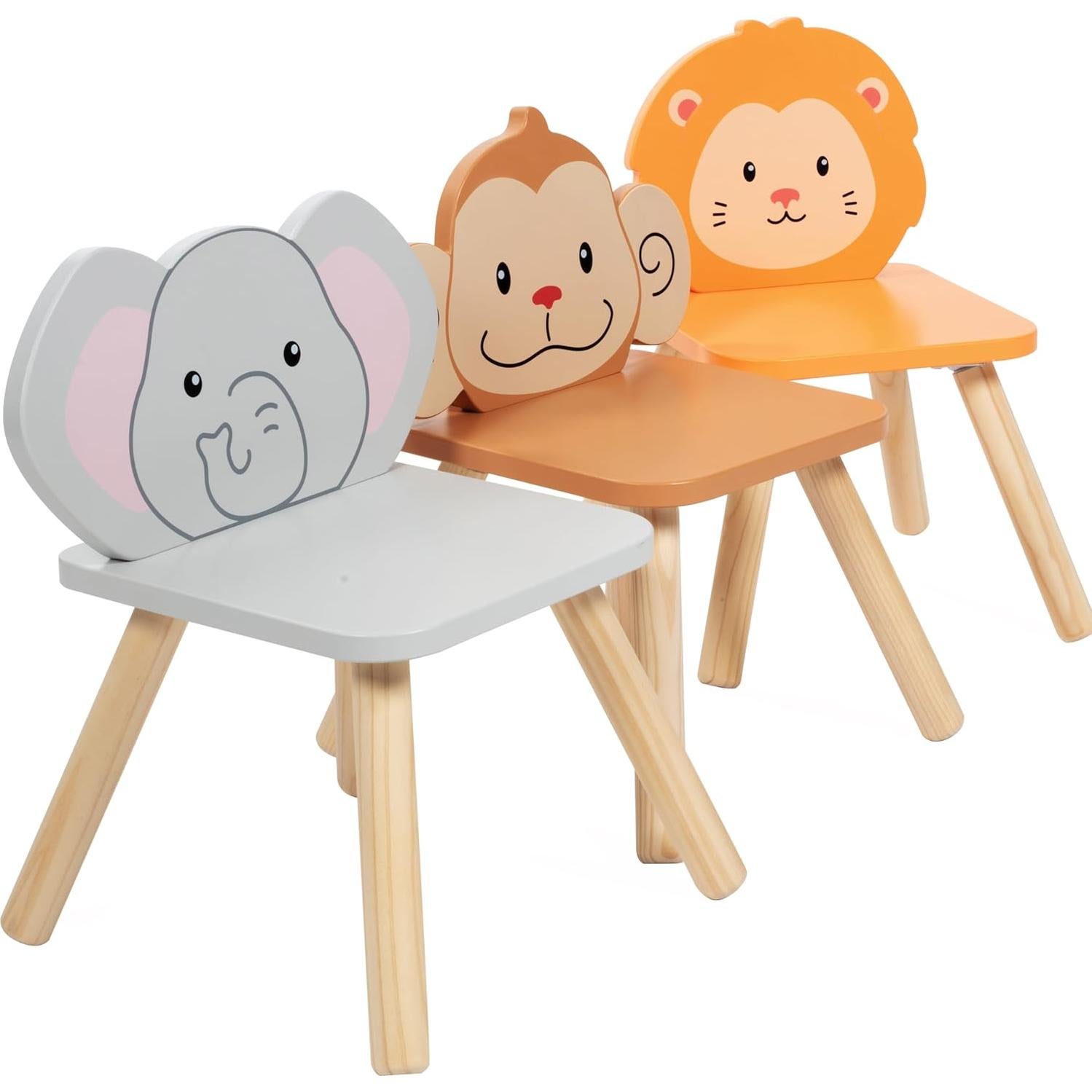 Juego de Mesa y Sillas de Madera Svan Zoo para Niños