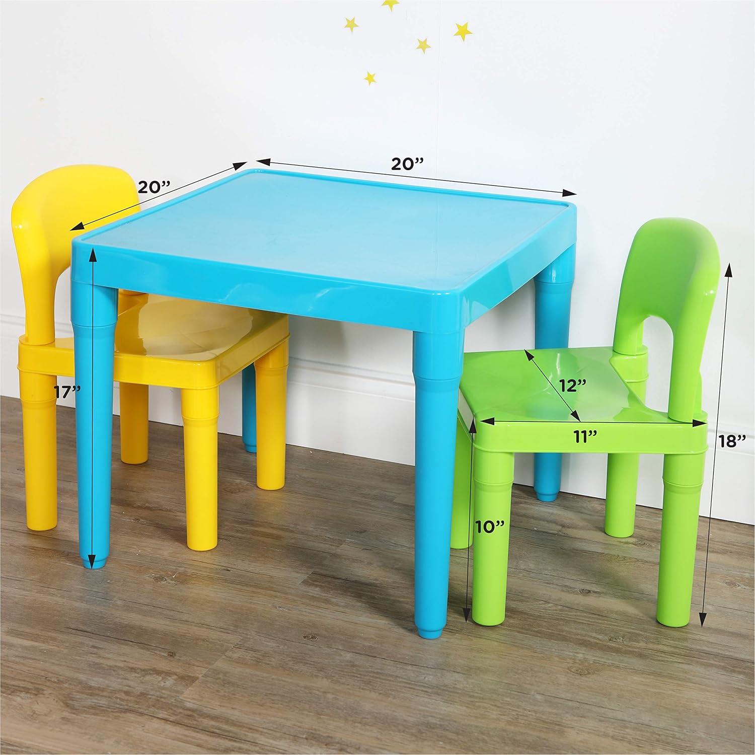 Conjunto Mesa y 2 Sillas Humble Crew para Niños - Mesa Aqua
