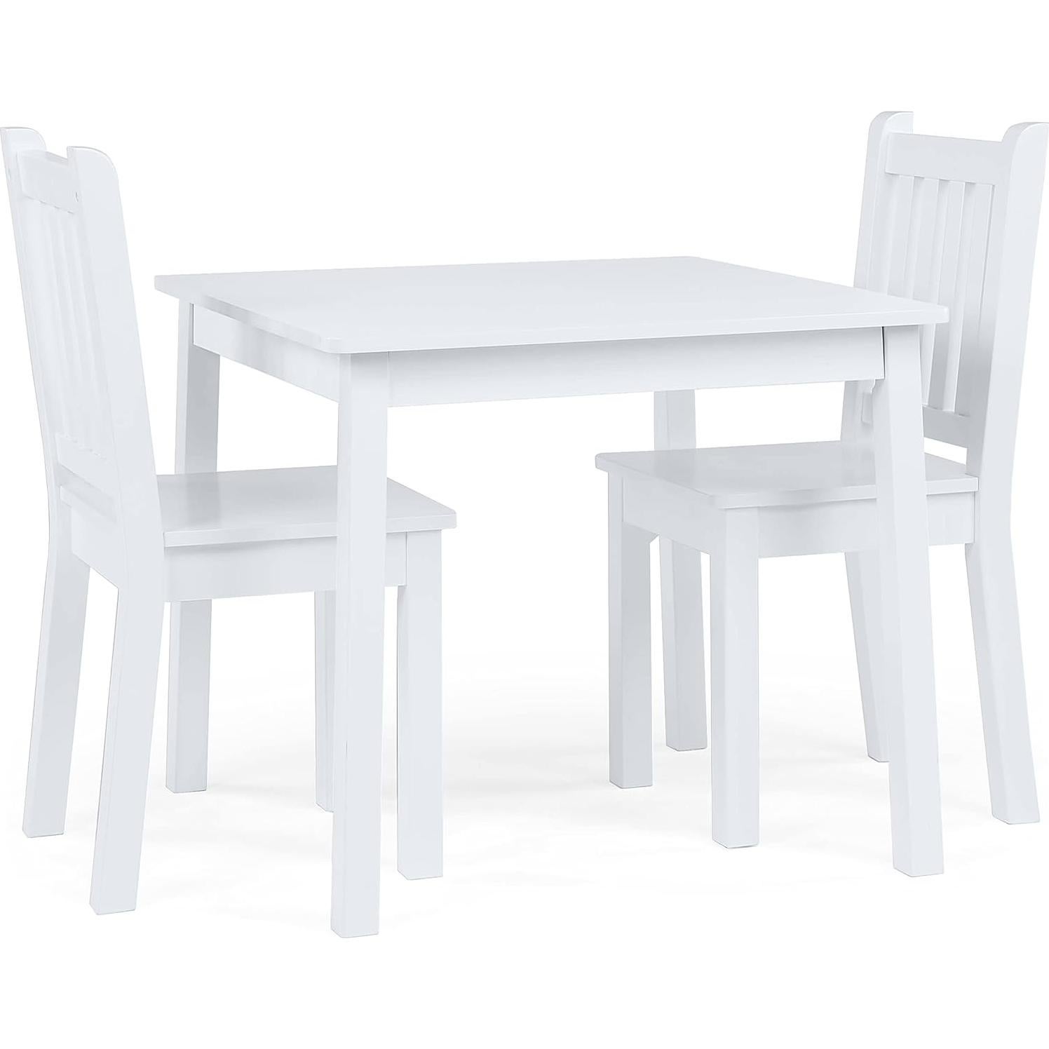 Conjunto de Mesa y 2 Sillas de Madera Tot Tutors Blanco
