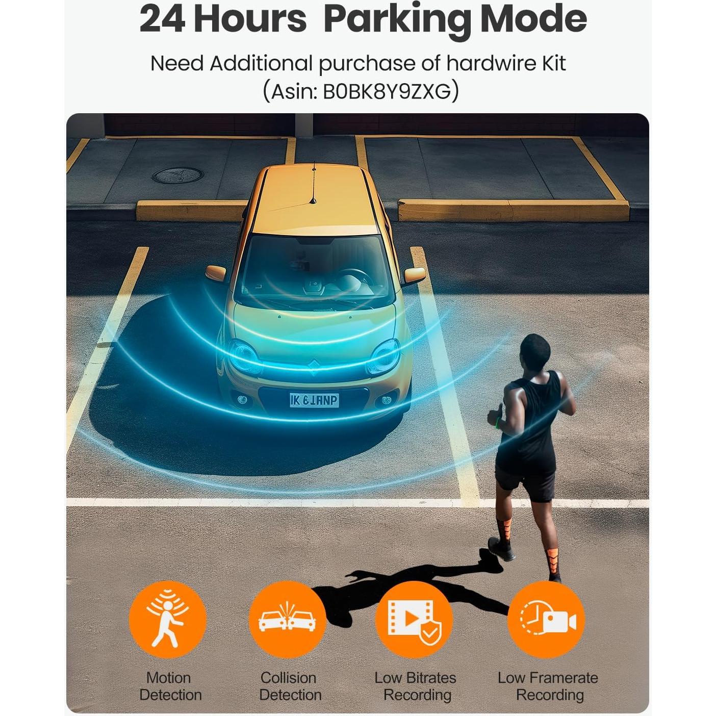 Cámara Dash YEECORE H22 4K+1080P Doble con GPS y WiFi