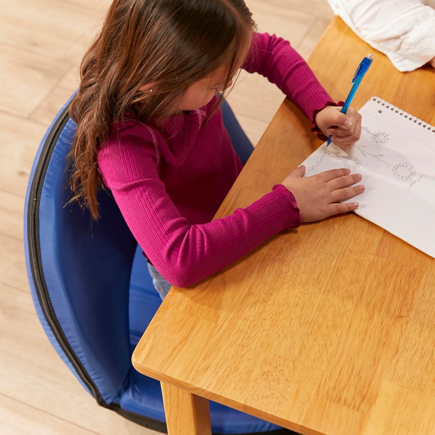 Mesa Cuadrada de Madera Dura ECR4Kids 76x76cm Miel