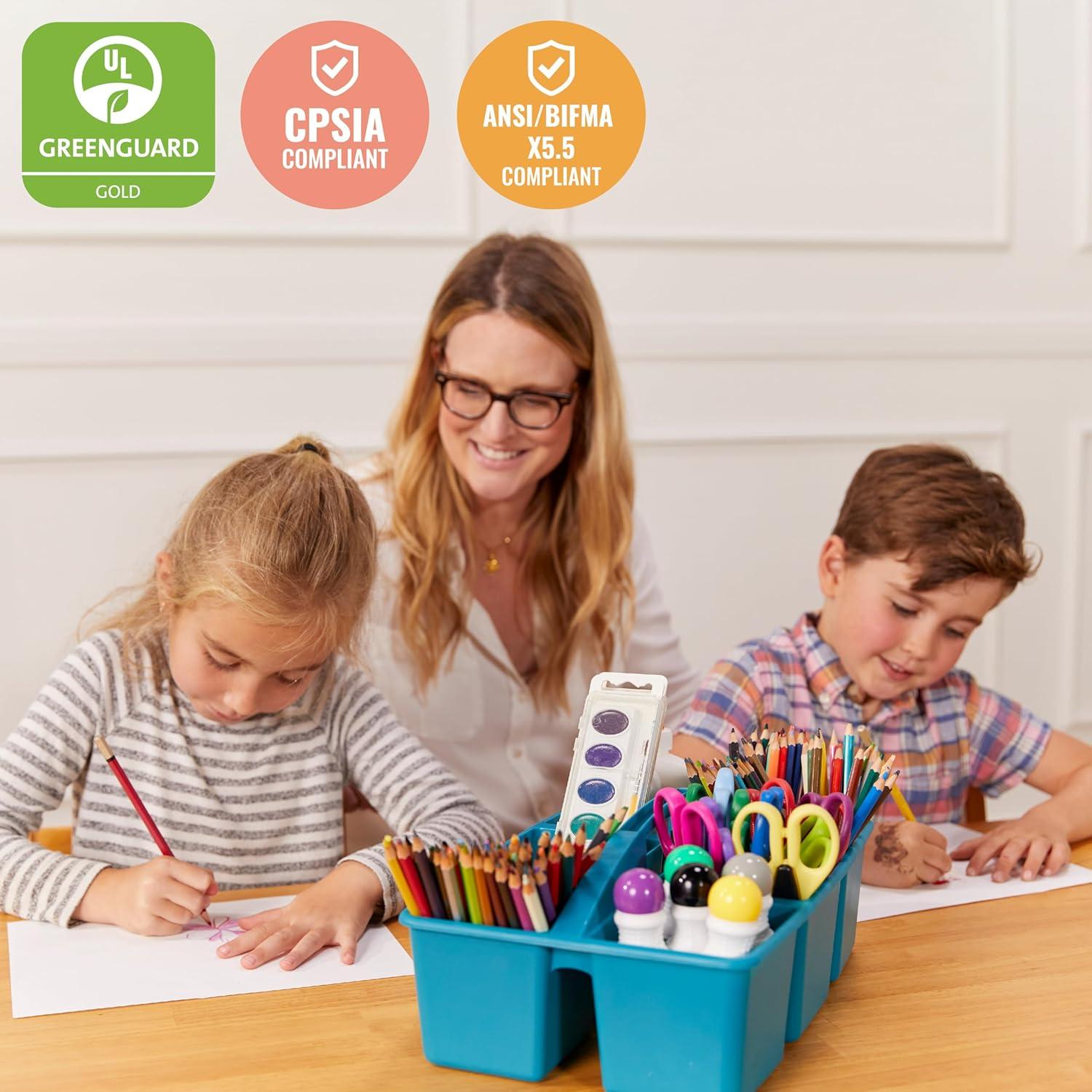 Mesa Rectangular de Madera Dura ECR4Kids 122x61cm Miel