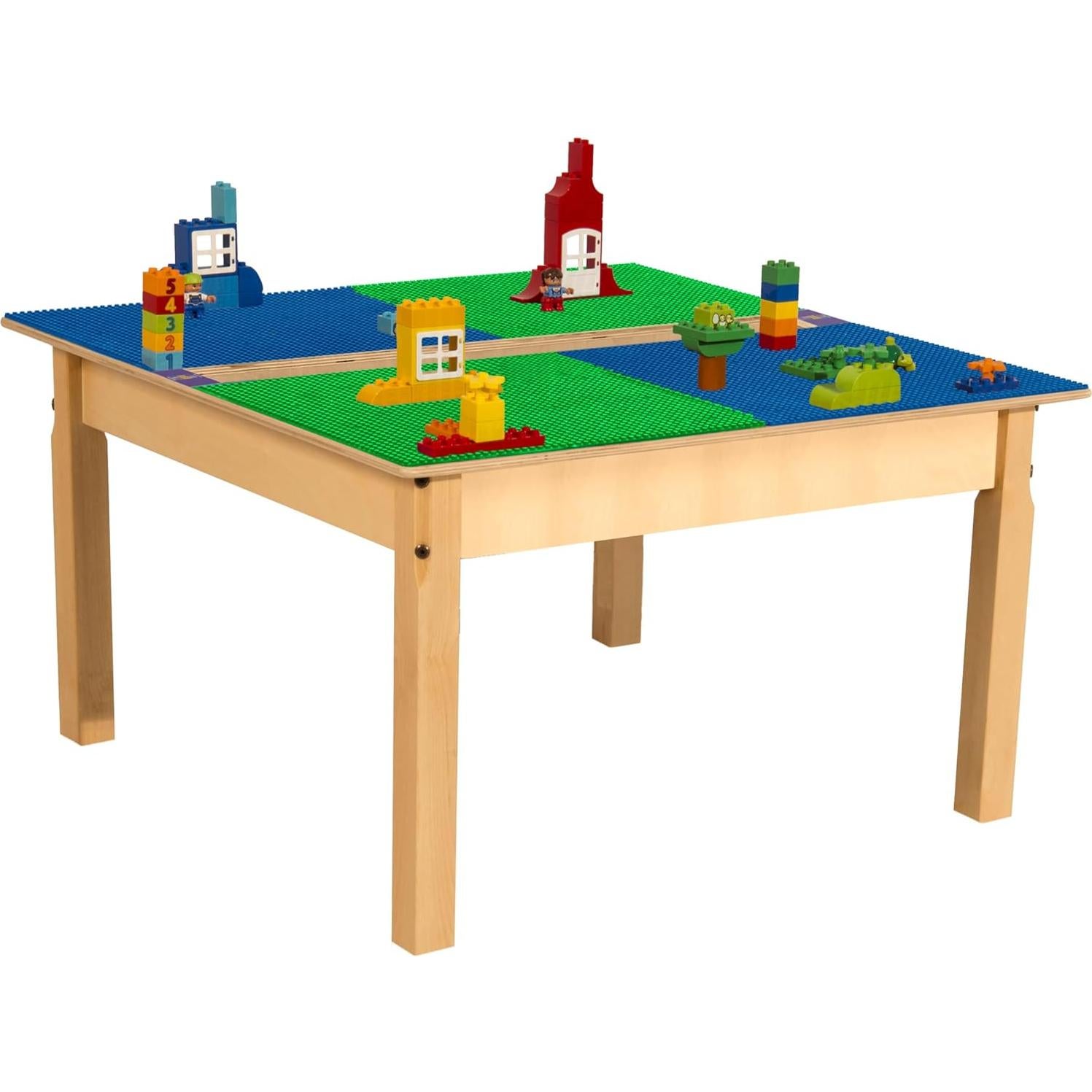 Mesa de Actividad Cuadrada Contender 89 cm Azul Verde Duplo