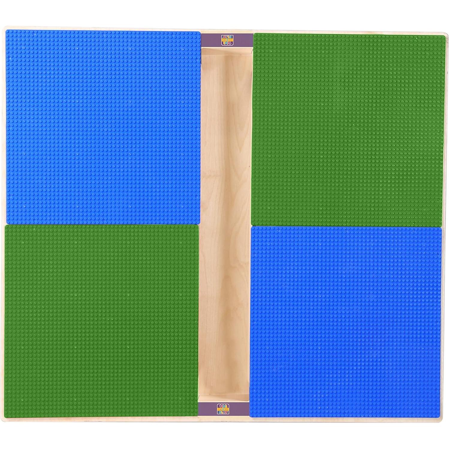 Mesa de Actividad Cuadrada Contender 89 cm Azul Verde Duplo