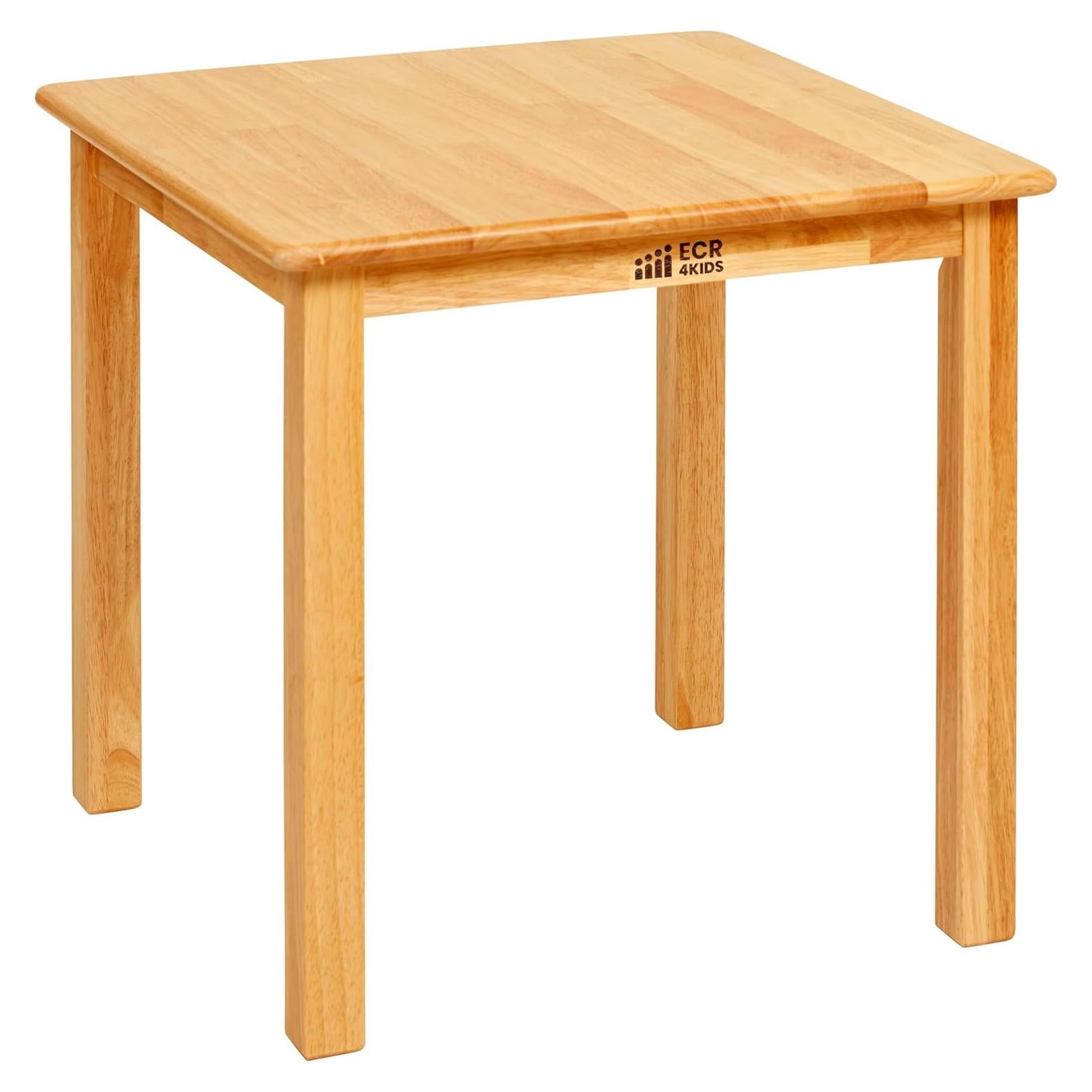 Mesa Cuadrada Infantil ECR4Kids de Madera Dura Miel 61cm