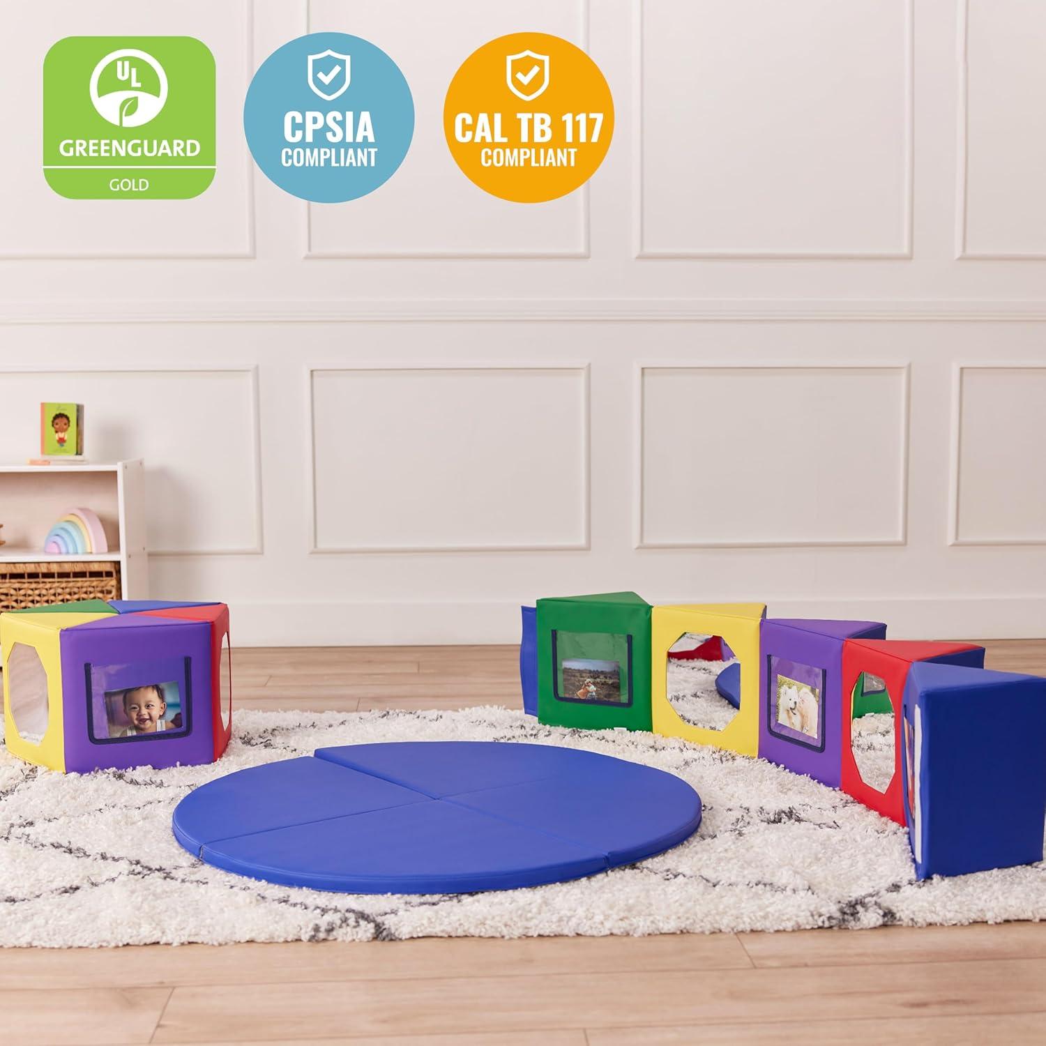 ECR4Kids Pared de Espejos para Bebés 139.2x139.2cm Variado