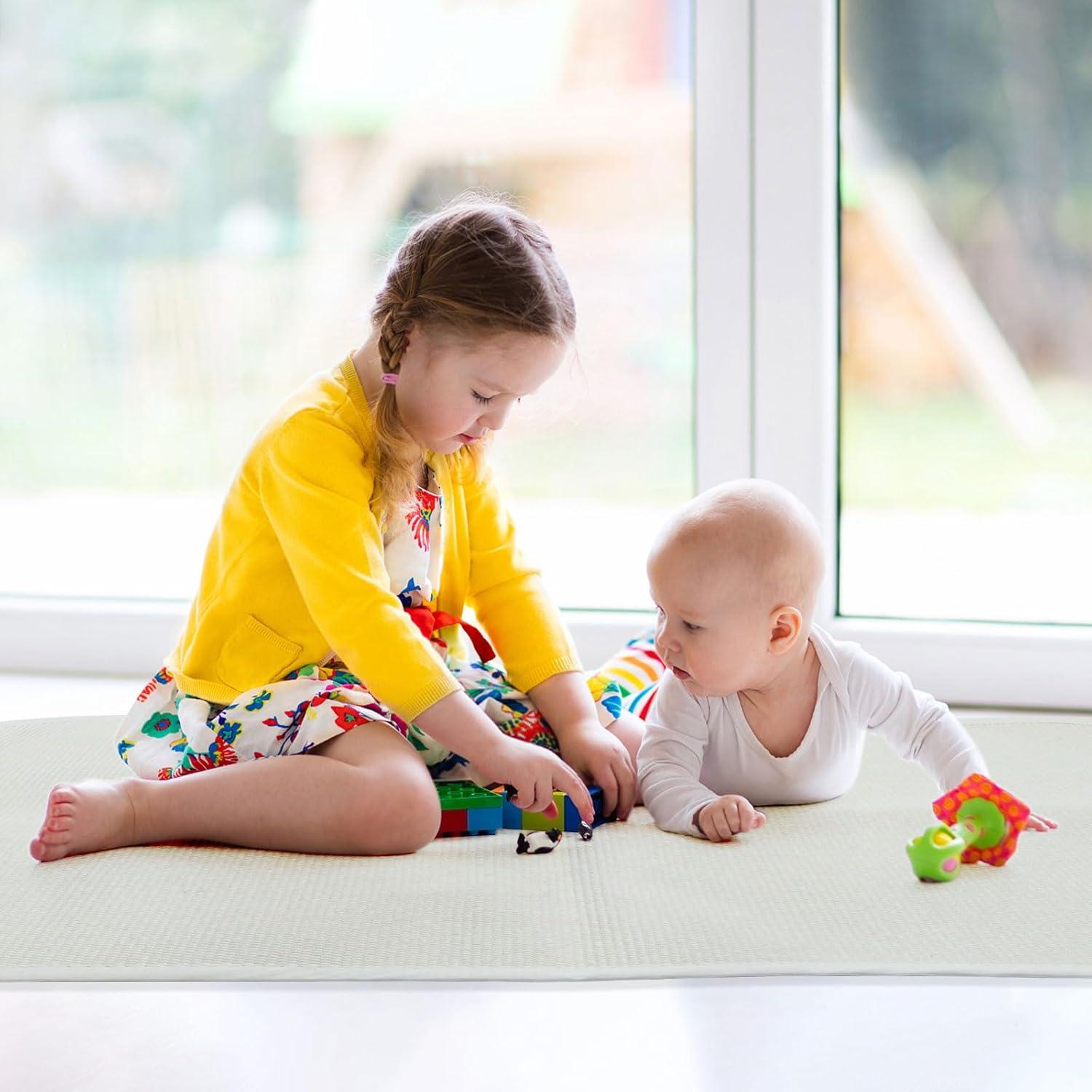 Alfombra Montessori MEYOR 70x110cm Algodón Tejida a Mano