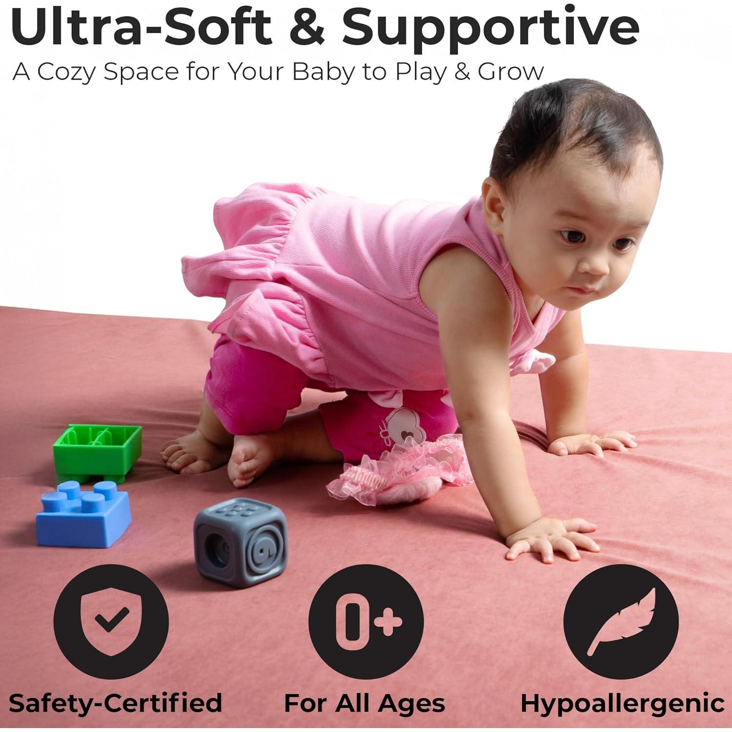 Alfombra Acolchada para Bebé Primica 121.92x121.92 cm - Suave y Segura