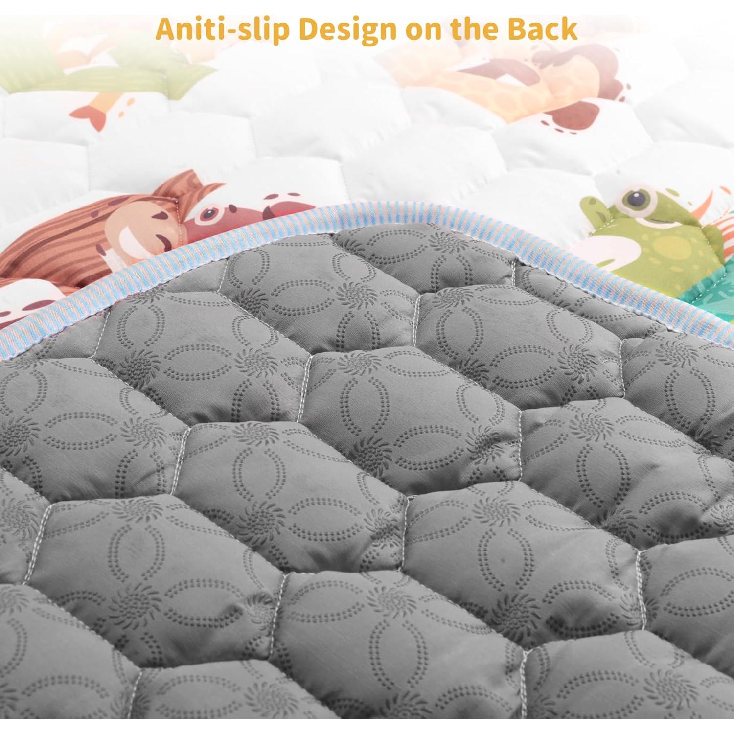 Alfombra de Juego para Bebés ENVTEK 127x127 cm Antideslizante