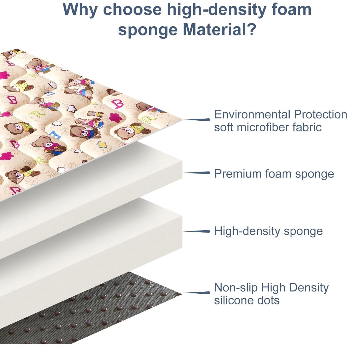 Alfombra de Juego Extra Grande Vibe Bear 180x150 cm Antideslizante