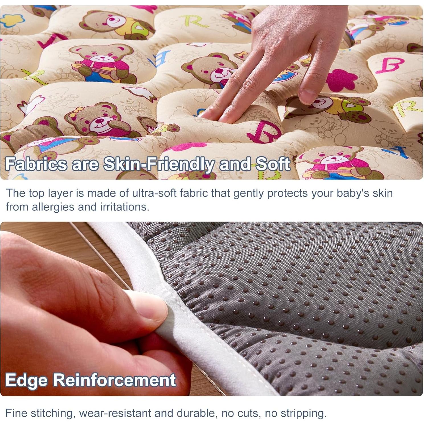 Alfombra de Juego Extra Grande Vibe Bear 180x150 cm Antideslizante