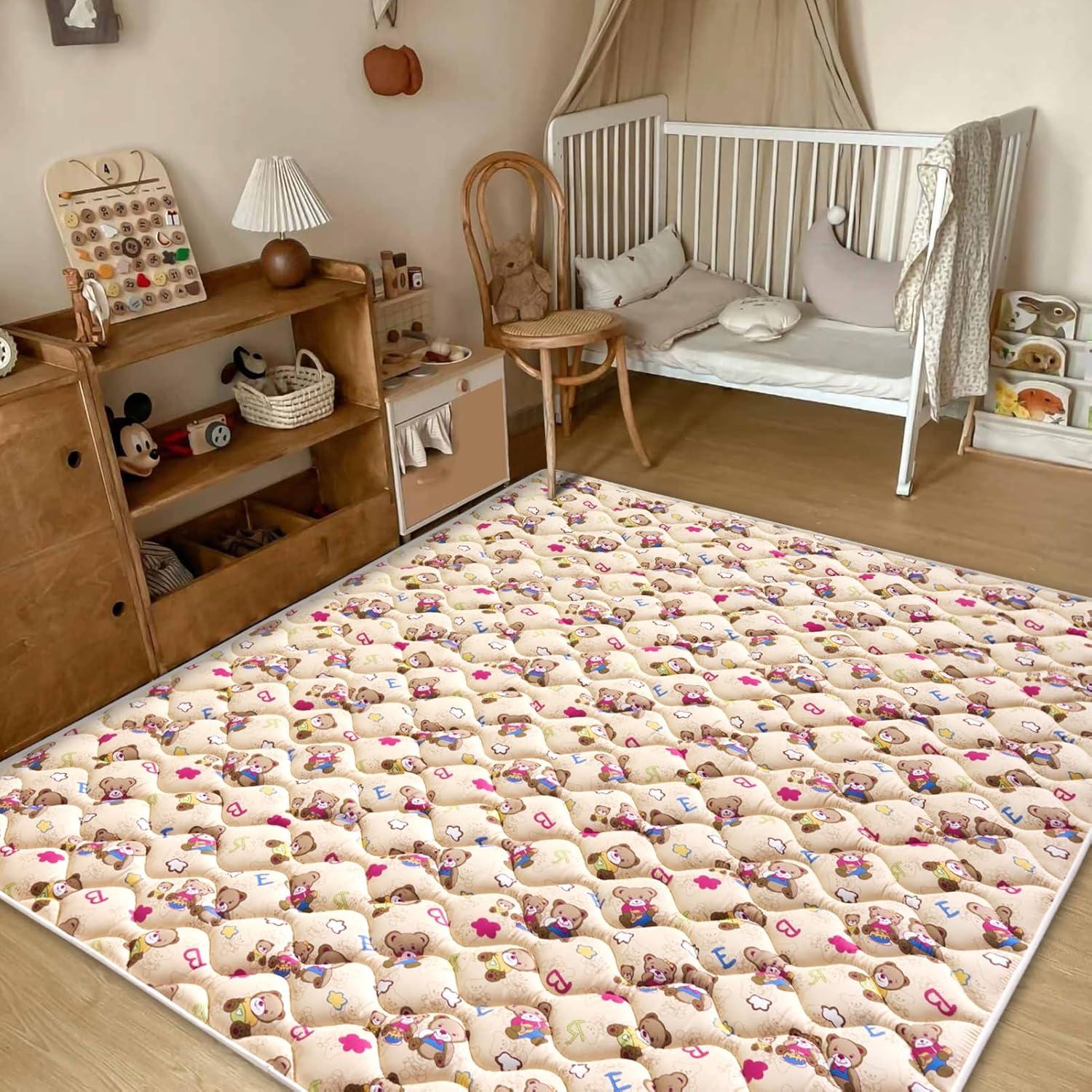 Alfombra de Juego Extra Grande Vibe Bear 180x150 cm Antideslizante