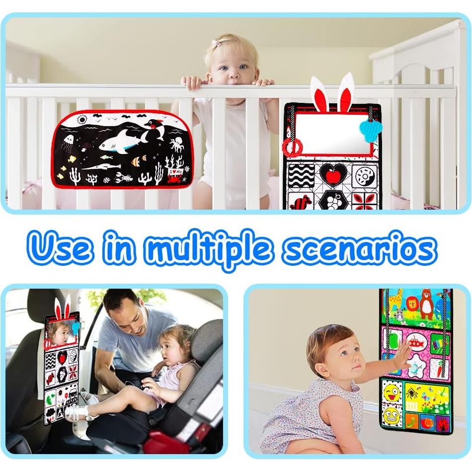 Espejo de Tiempo de Barriga Inbeby 3 en 1 para Bebés 0-6 Meses