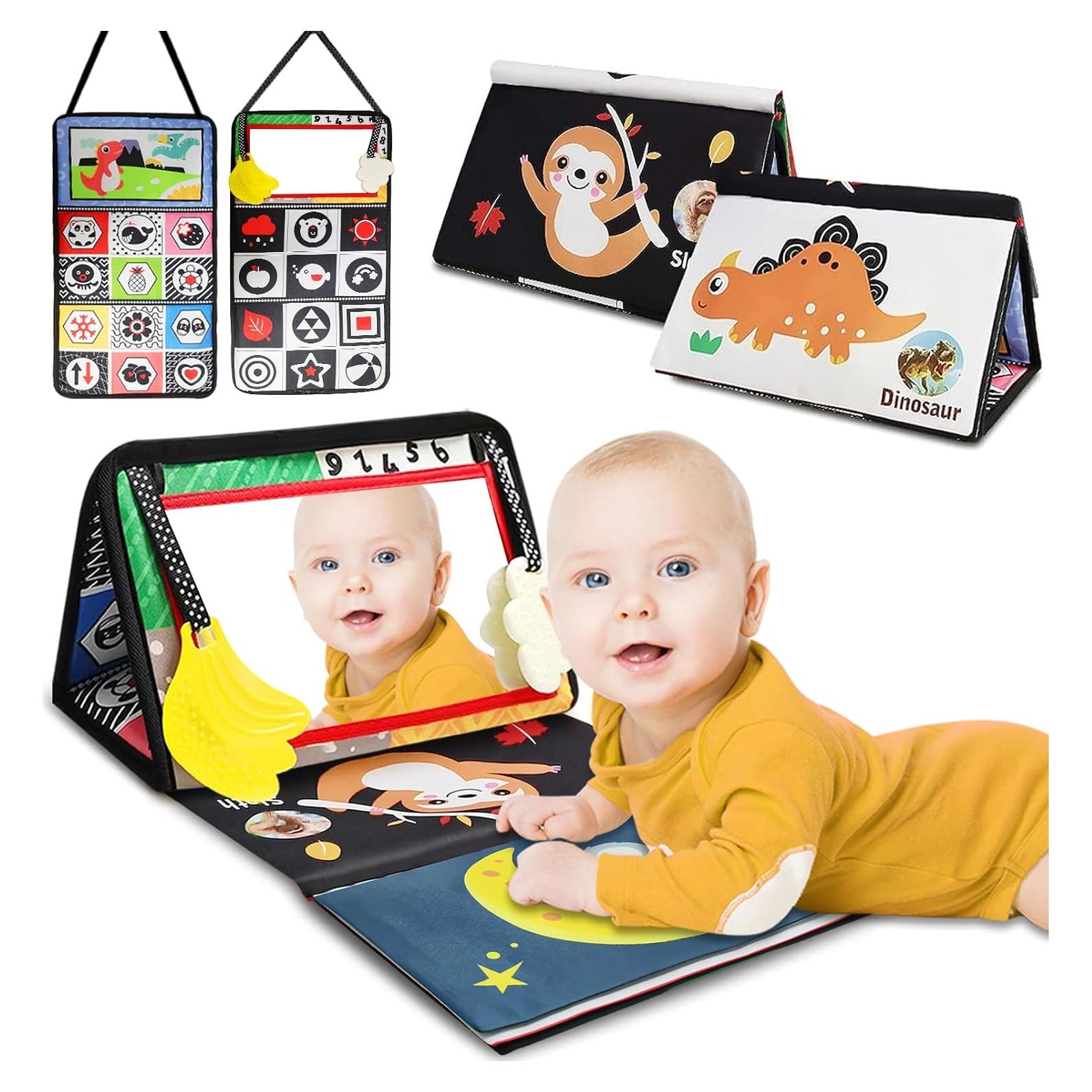 Juguete de Espejo para Bebés Pocket Panda - Libro Sensorial 0-12 Meses