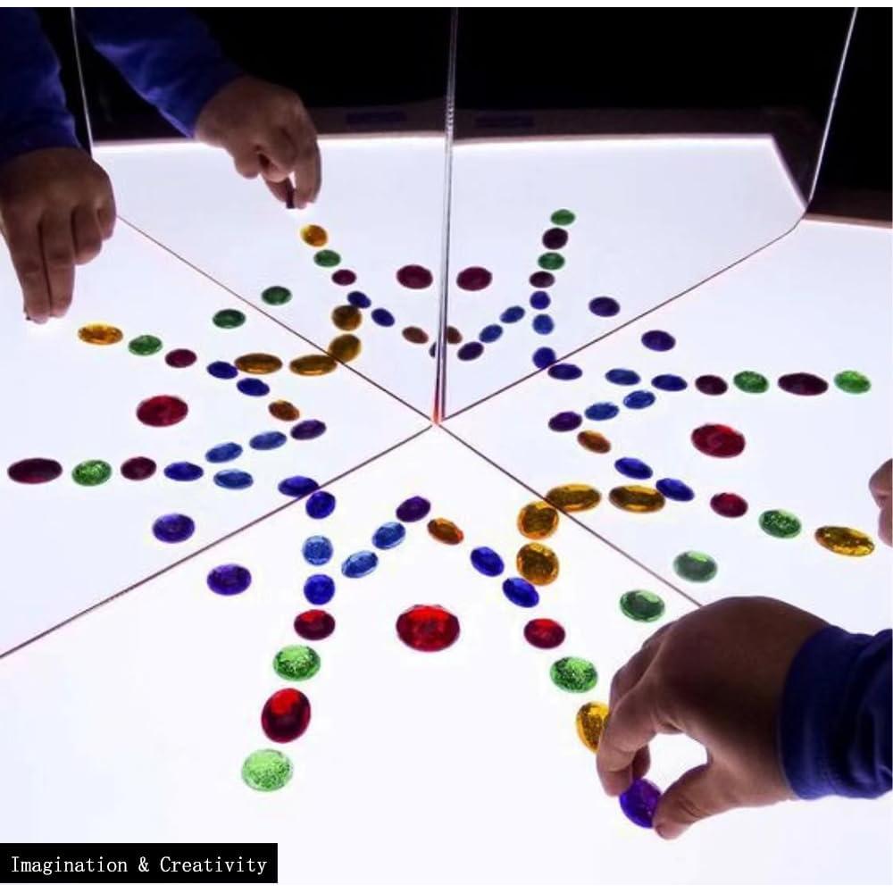 Espejo de Esquina SZREGGIO de Bambú y Acrílico Irrompible 19 cm