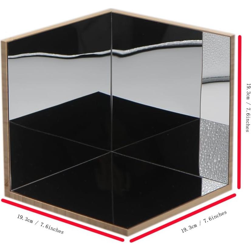 Espejo de Esquina SZREGGIO de Bambú y Acrílico Irrompible 19 cm