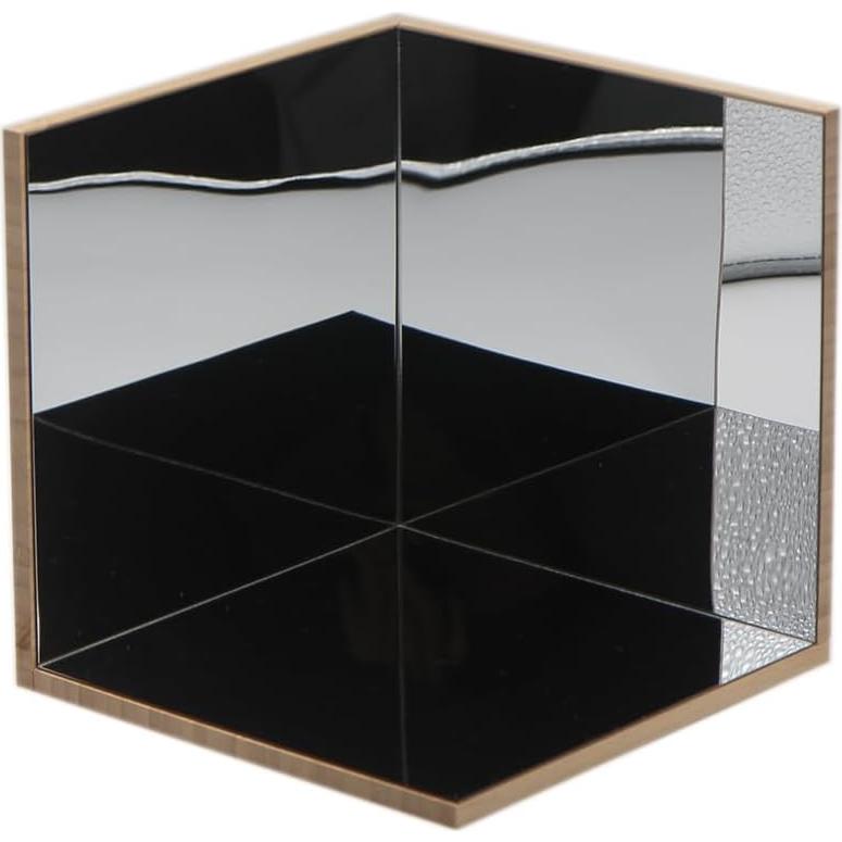 Espejo de Esquina SZREGGIO de Bambú y Acrílico Irrompible 19 cm