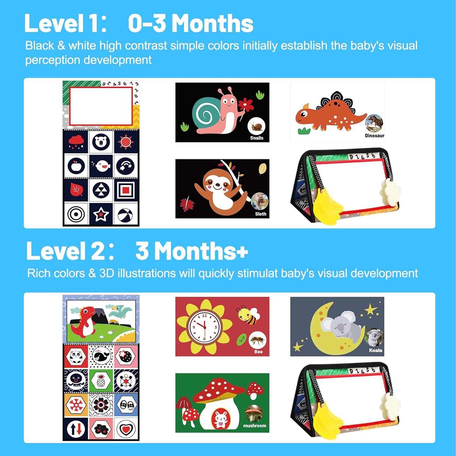 Espejo para Bebés Pomreck 058-B con Juguetes y Mordedor