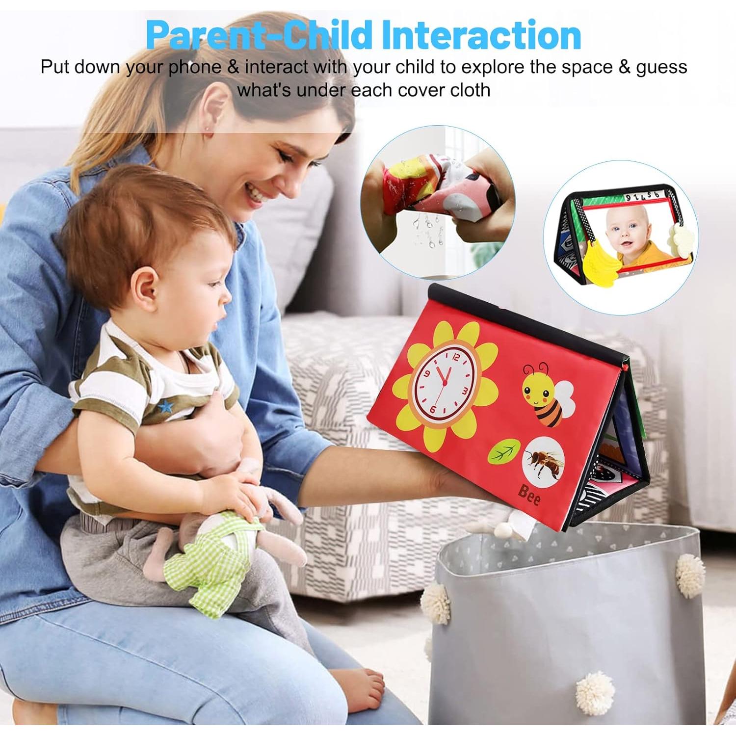 Espejo para Bebés Pomreck 058-B con Juguetes y Mordedor