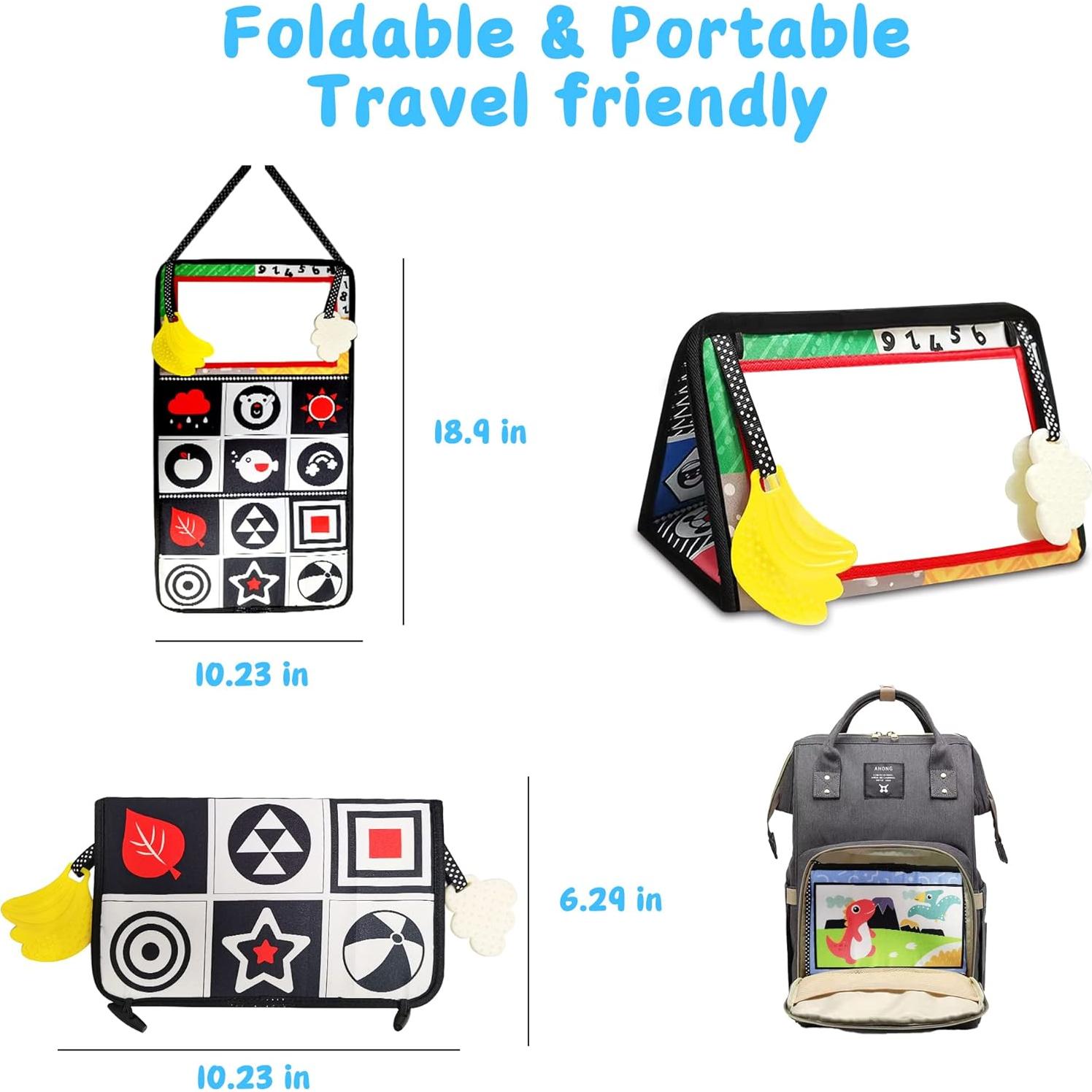 Espejo para Bebés Pomreck 058-B con Juguetes y Mordedor