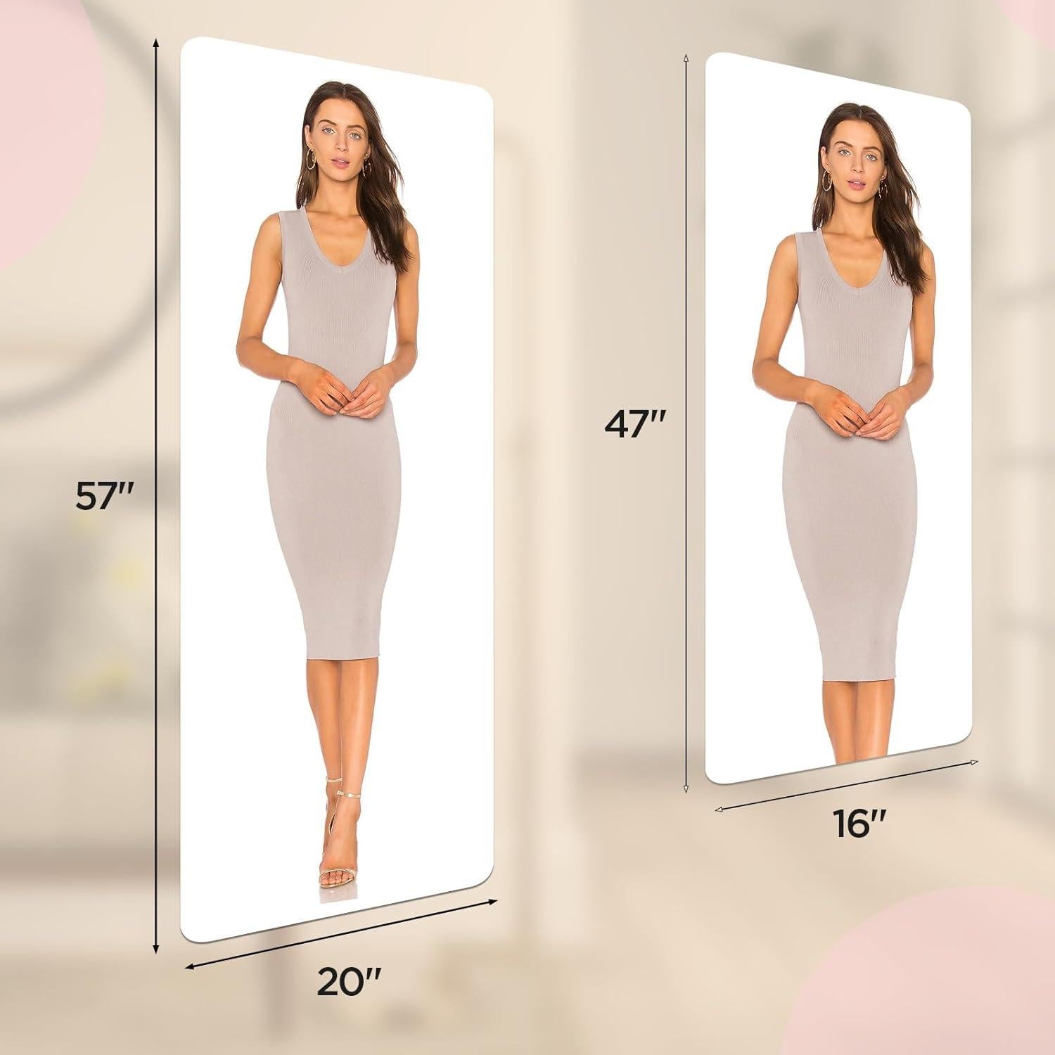 Espejo Acrílico Autoadhesivo iCAGY 145x51 cm Irrompible