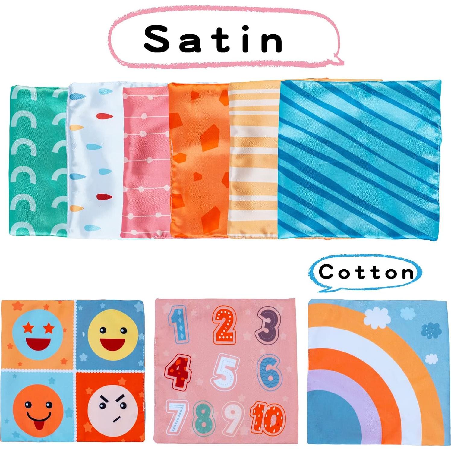 Juguete Sensorial de Caja de Pañuelos Twefex para Bebés 6-12 Meses