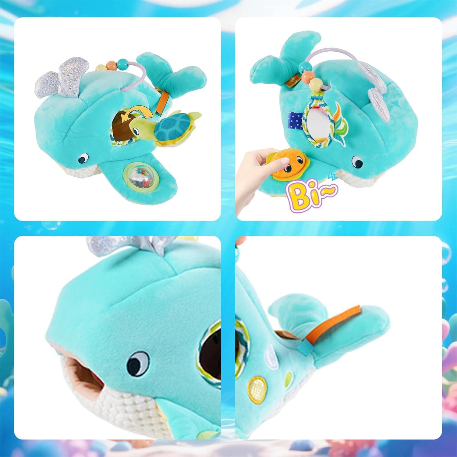 Juguete Sensorial Montessori Juivin Ballena Oceánica 6-12 Meses