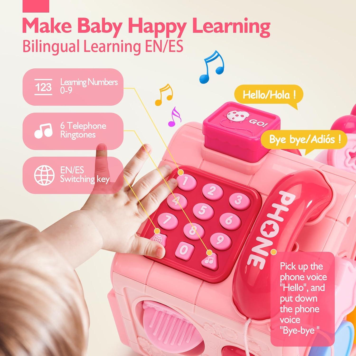 Juguete Educativo Caracol HAHALAND 10 en 1 para Bebés 6-18 Meses