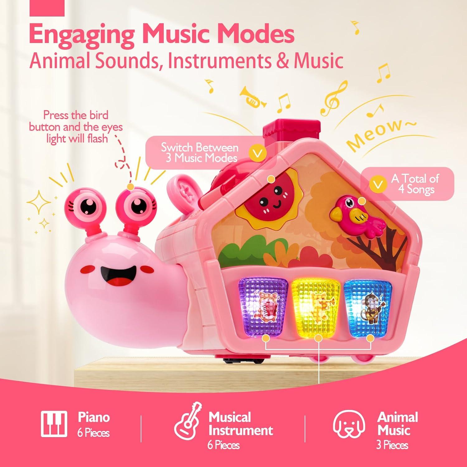 Juguete Educativo Caracol HAHALAND 10 en 1 para Bebés 6-18 Meses