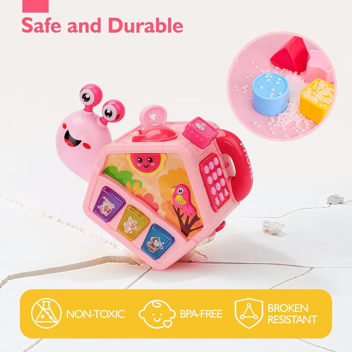 Juguete Educativo Caracol HAHALAND 10 en 1 para Bebés 6-18 Meses