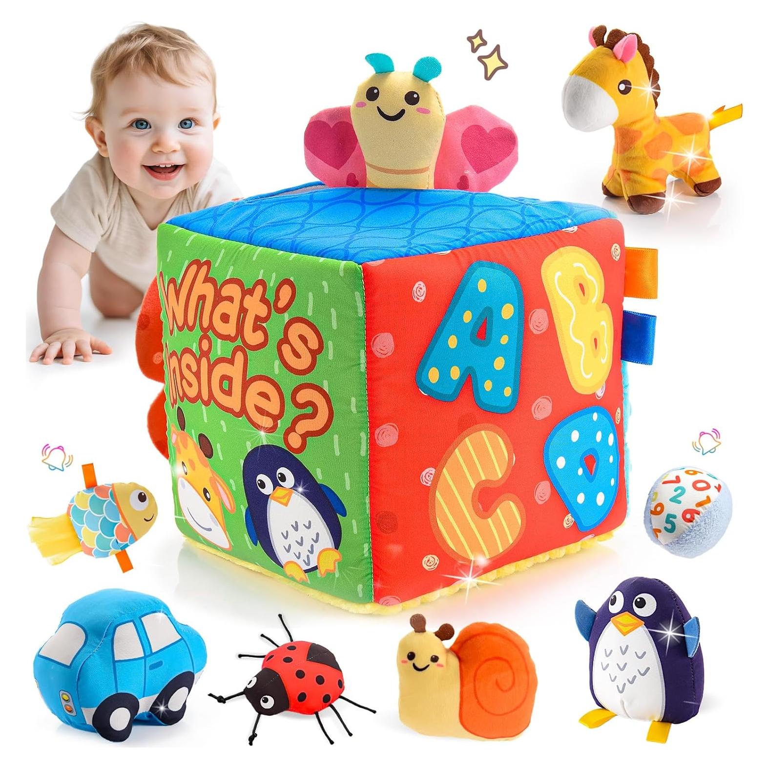 Juguete Sensorial Suave Montessori ZapWhiz para Bebés 6-12 Meses