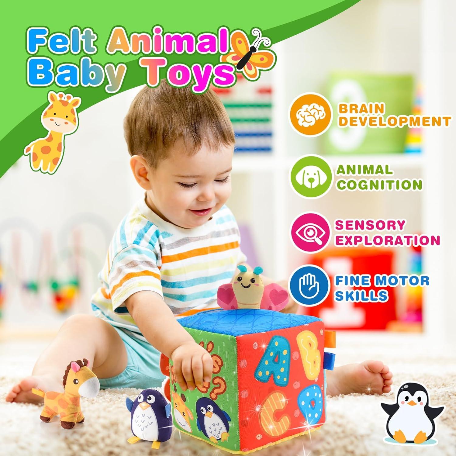 Juguete Sensorial Suave Montessori ZapWhiz para Bebés 6-12 Meses